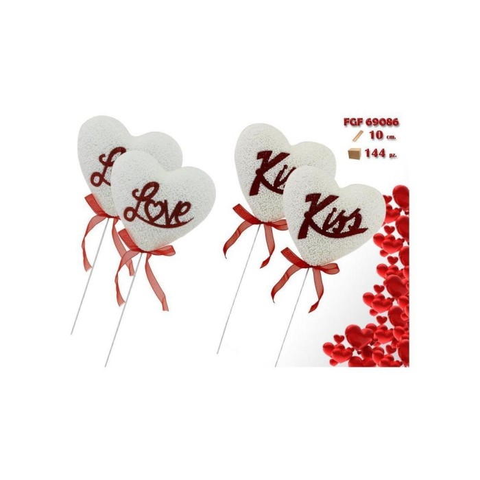 SET 2 CUORI POLISTIROLO CM.10 ASS